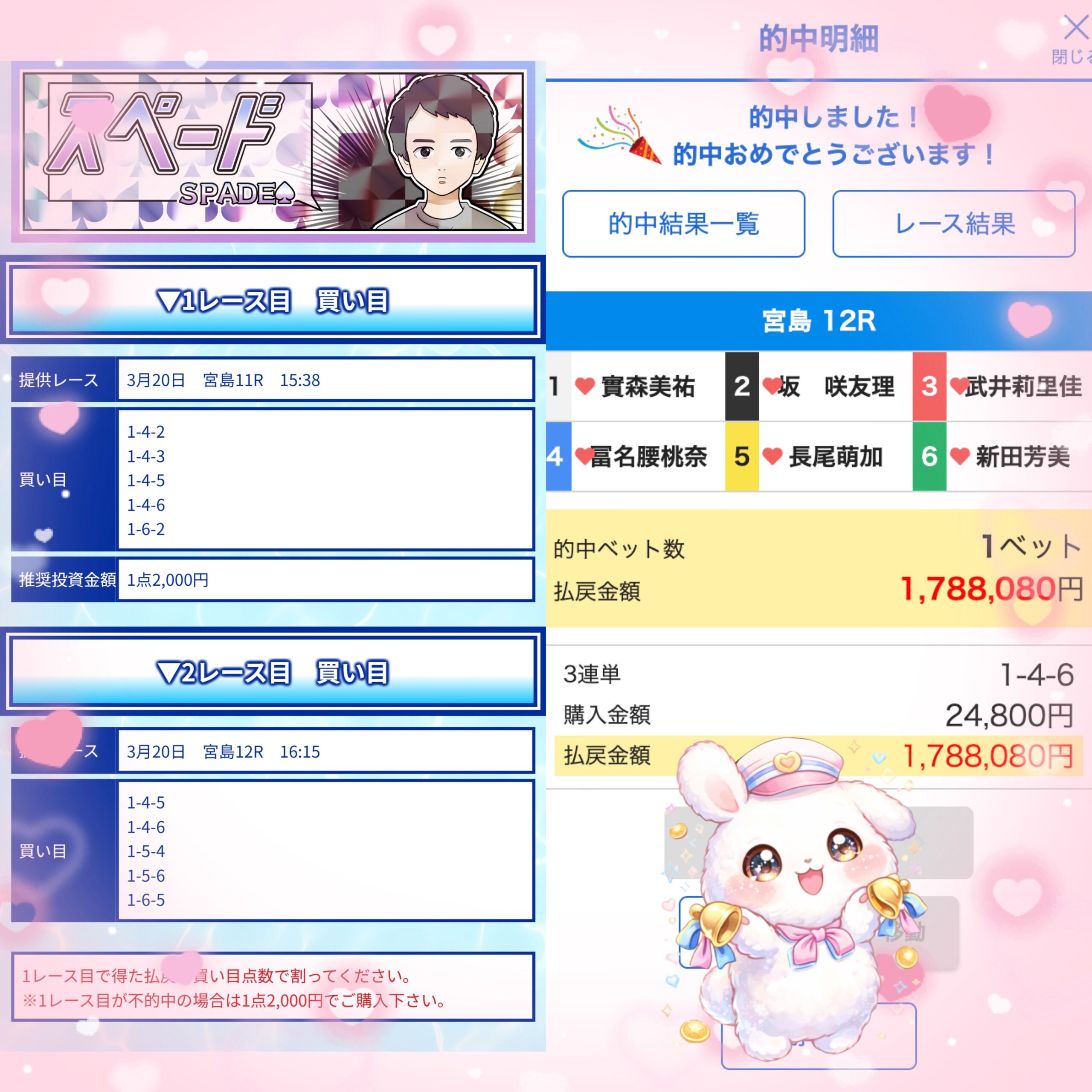 クリアボートの的中結果。競艇予想サイトは詐欺ではないか検証した実績画面