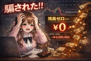 ツカミトレ!で詐欺被害に遭った可能性を示す残高ゼロのイメージ画像